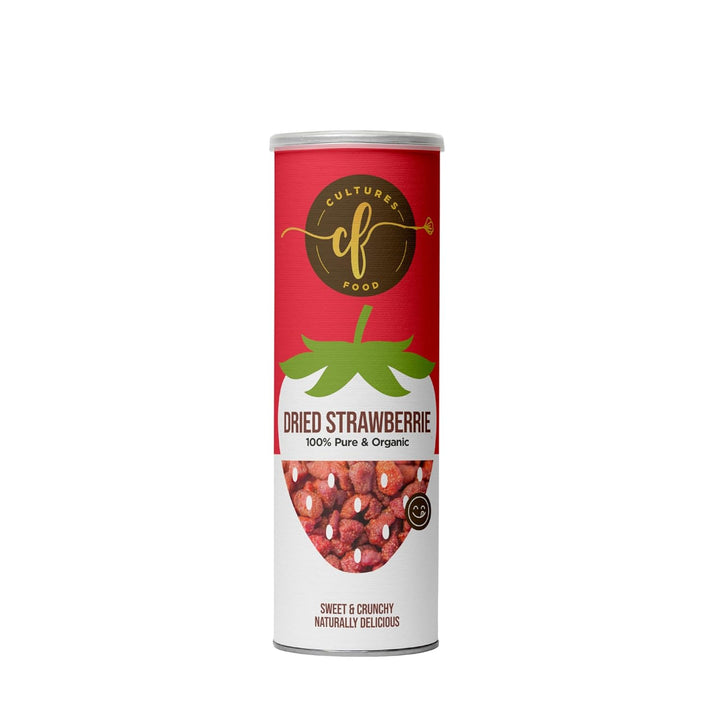Cultures Food Organic Dried Strawberry, High Antioxidants, Immunity Booster, Zero Cholesterol, True Fruit, Gluten Free
