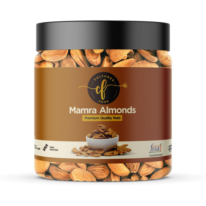 Cultures Food 100% Natural Mamra Almonds - Rich in Antioxidants which Helps to Improve Heart Health, Promote weight loss, Strengthen Bones, Teeth & Keep Digestive System Healthy