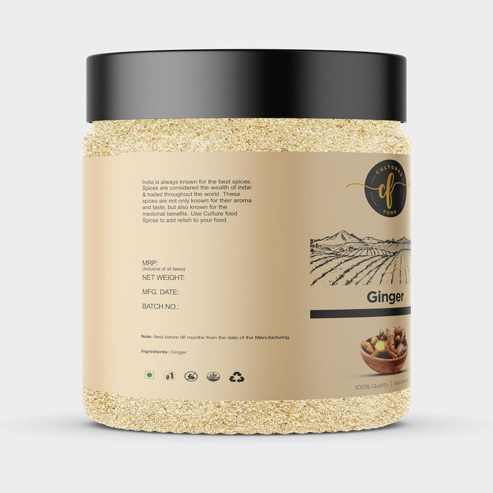 CULTURES FOOD Pure Natural Chemical Free Dry Ginger Powder For Indian Kitchen Spices | Natural Spice