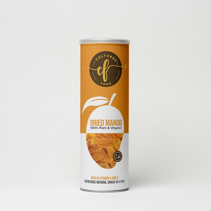 Cultures Food Pure Organic Dried Mango, Rich In Vitamine A & C, Wholesome Fiber, Nutrient Dense, Immunity Booster, Zero Cholesterol, Gluten Free, High Antioxidants, True Fruit, Healthy Digestive